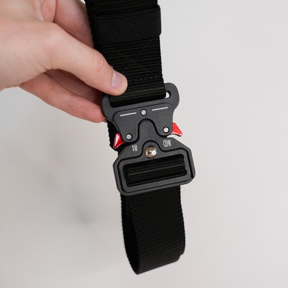 Tactical Quick-Release Black Belt - Picture 3 of 11